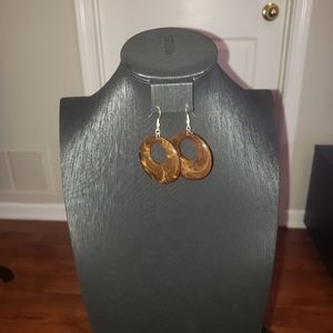 Brown Hoop Earrings